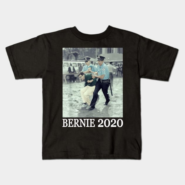 Bernie Sanders Protest Arrested Bernie 2020 For President Kids T-Shirt by S-Log